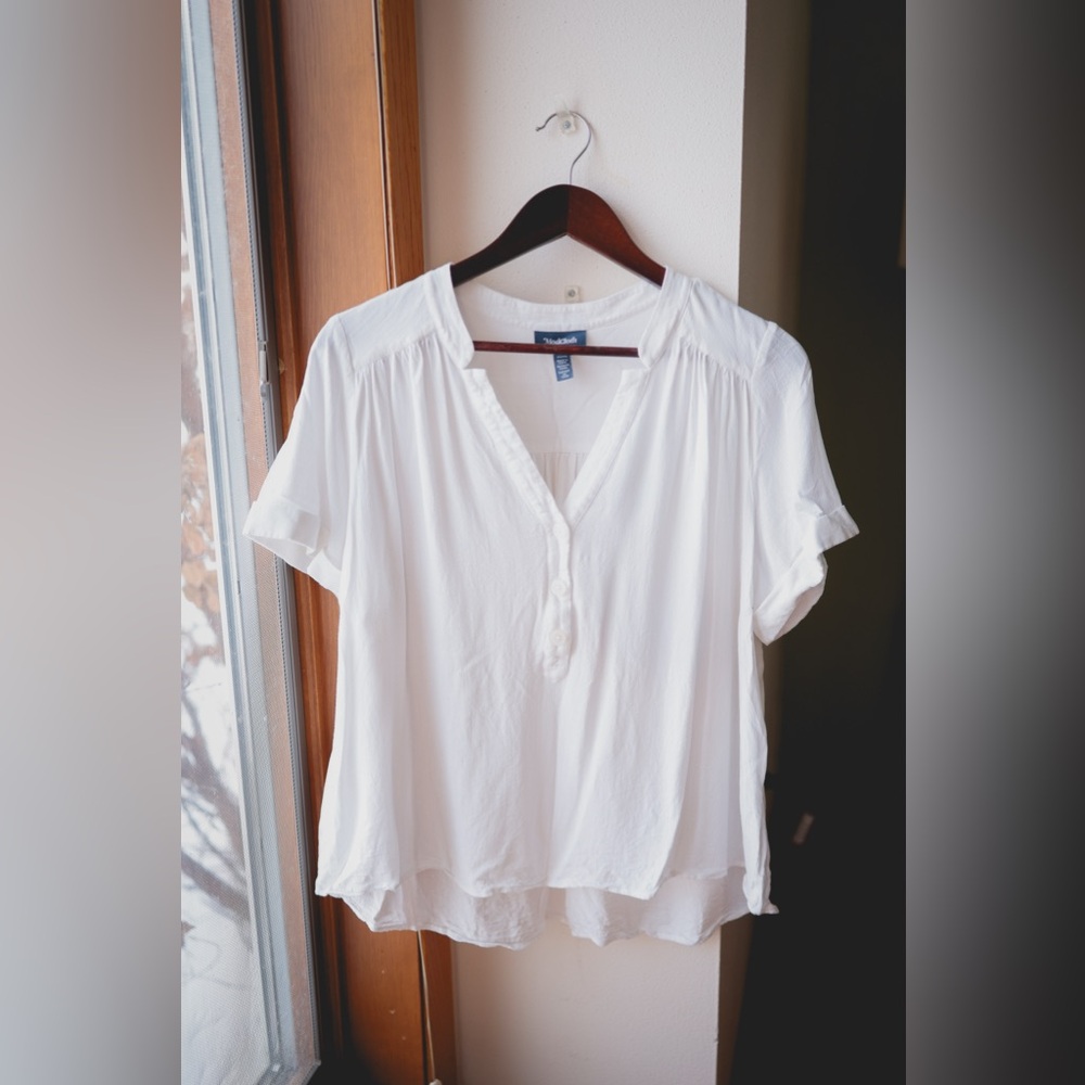 ModCloth white button blouse